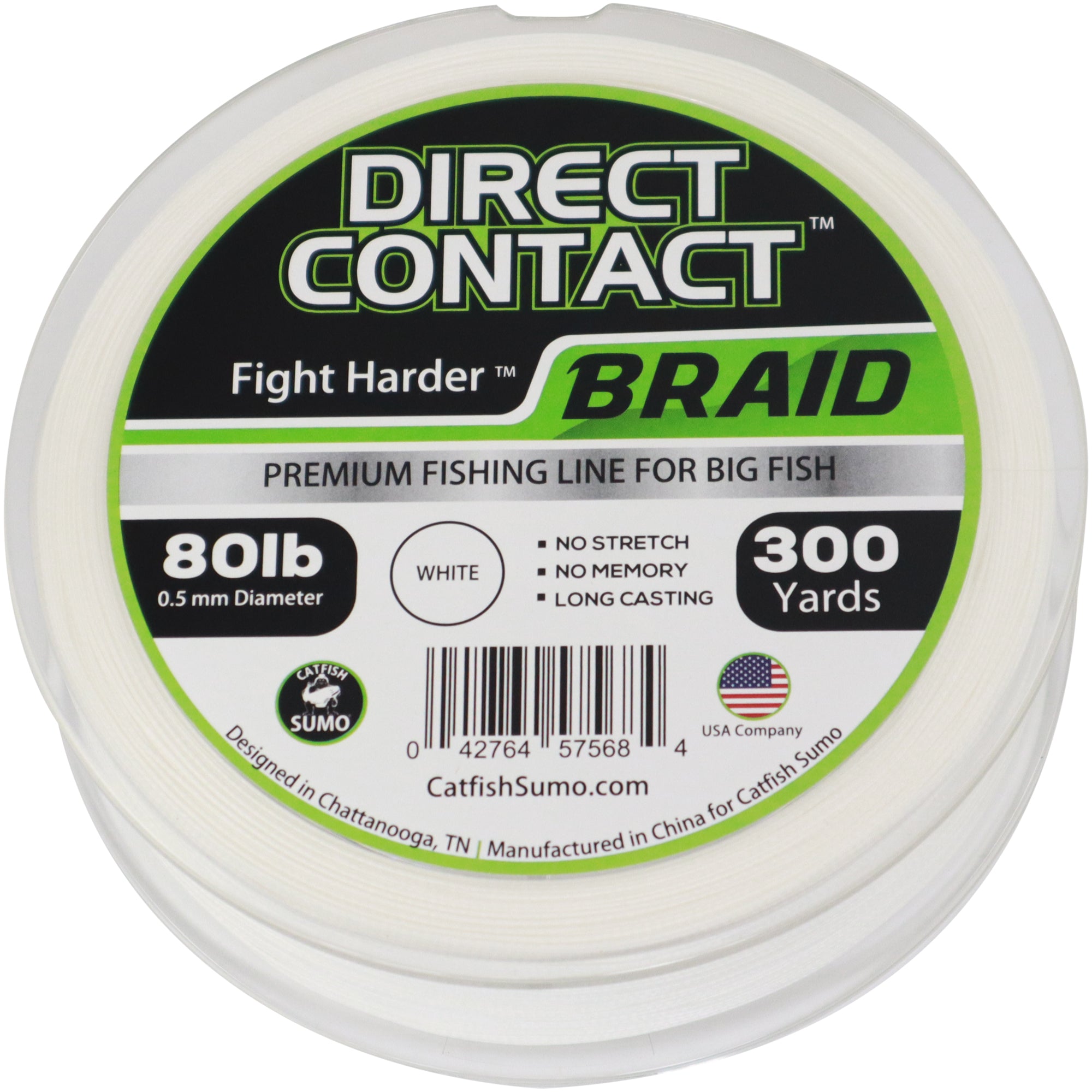 Catfish Line Rope Direct Contact Premium Fishing Line for Big Fish, Braid, 300 Yard Spoo ...