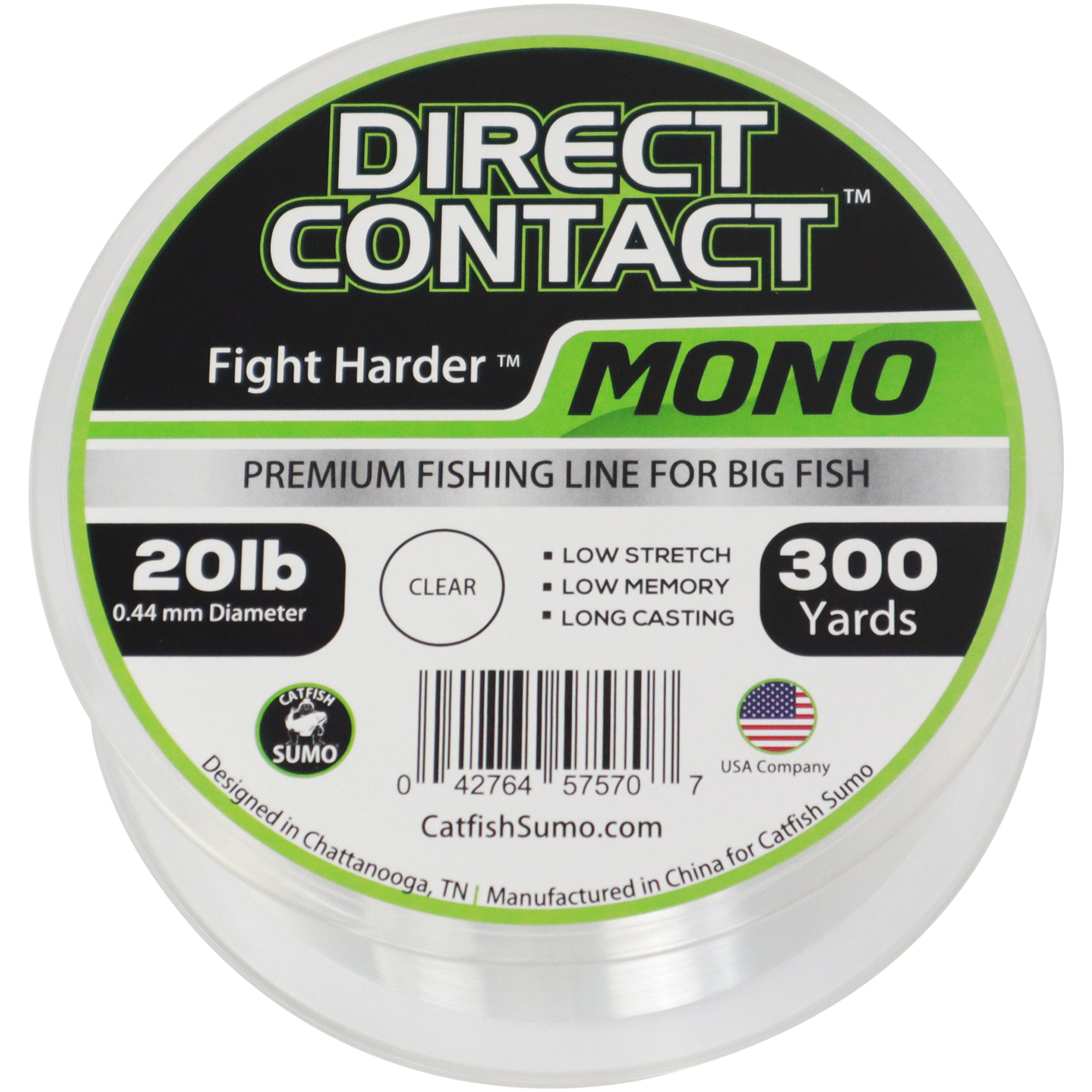 Direct Contact™ Premium Fishing Line for Big Fish, Mono, 300 Yard Spool
