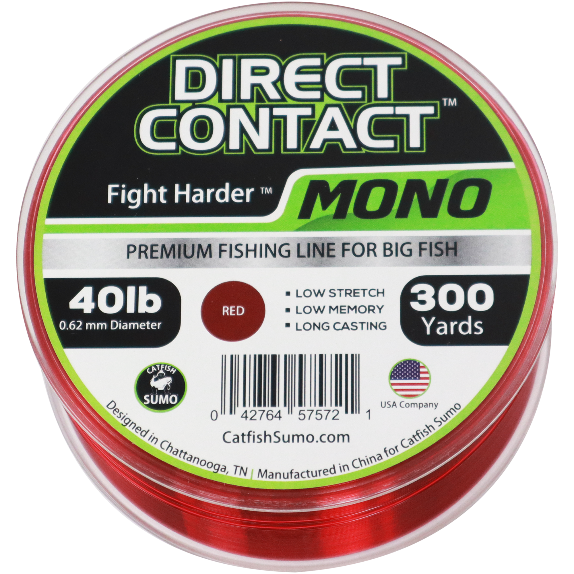 Direct Contact™ Premium Fishing Line for Big Fish, Mono, 300 Yard Spool