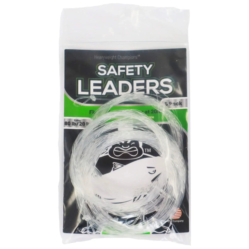 Safety Leaders: Leader Line for Landing Big Catfish (5-Pack)