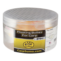 Floating Boilies for Carp (Yellow, 60ct)