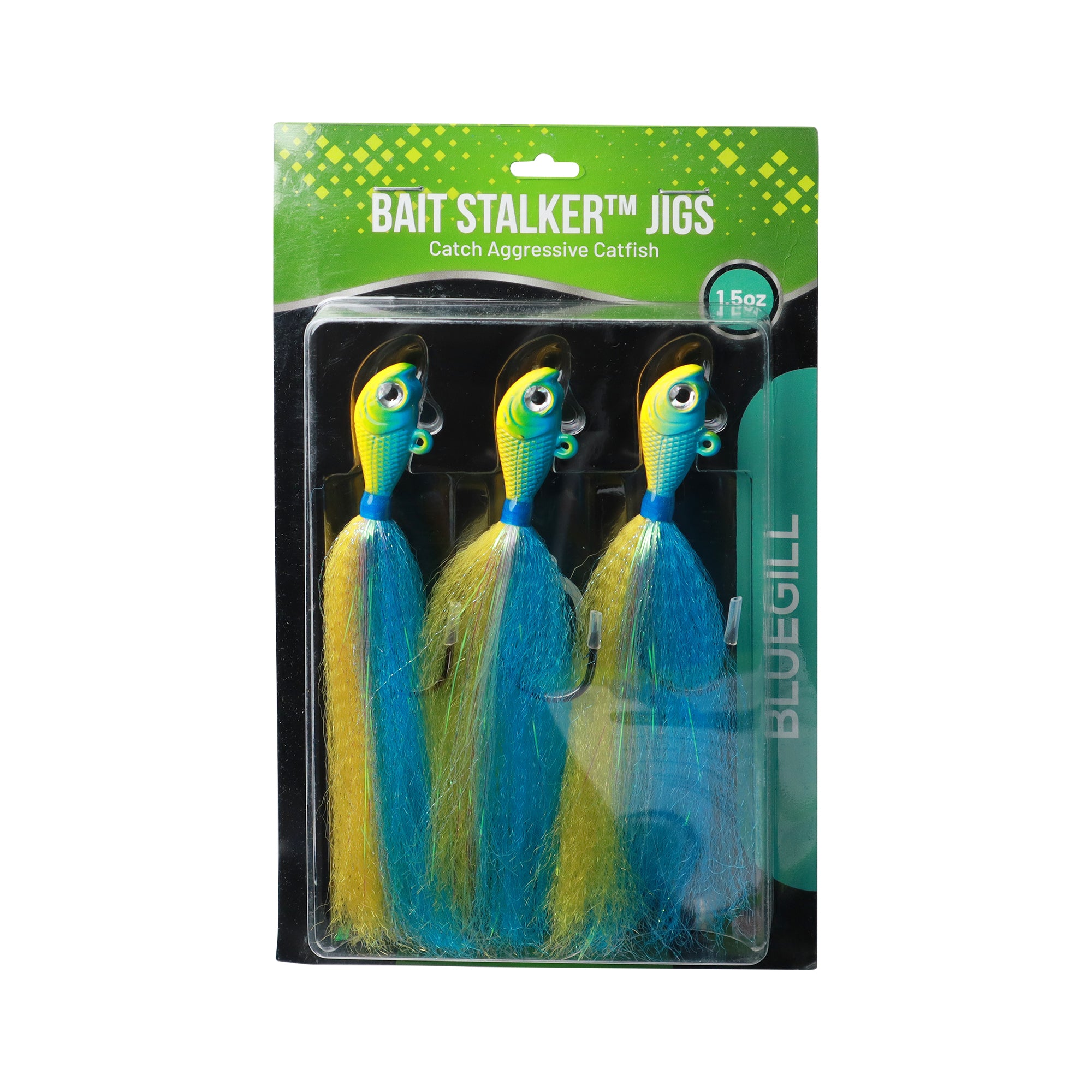 artificial fishing lure manufacturers georgia Bait Stalker Jigs: Artificial Lures for Catching Catfish, 3-Pack Bluegill / 1 oz