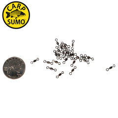 Rolling Carp Micro Swivels (Size 8, 25ct)