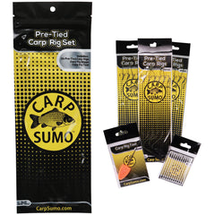 Pre-Tied Carp Rig Set (24 Rigs, Stops, Tool)