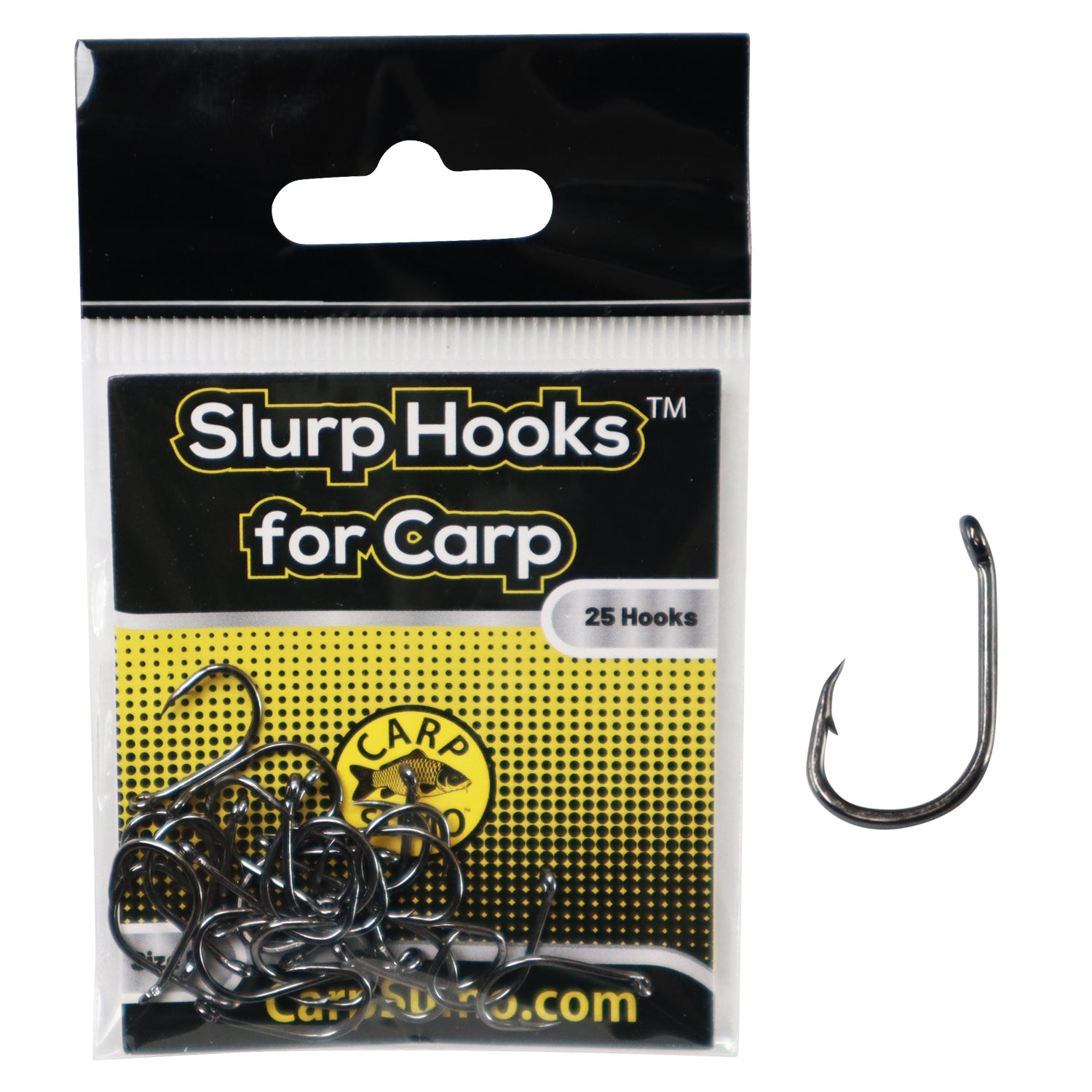 Slurp Hooks for Carp, 25-Pack Size 8 Slurp Hooks for Carp, 25-Pack Size 8