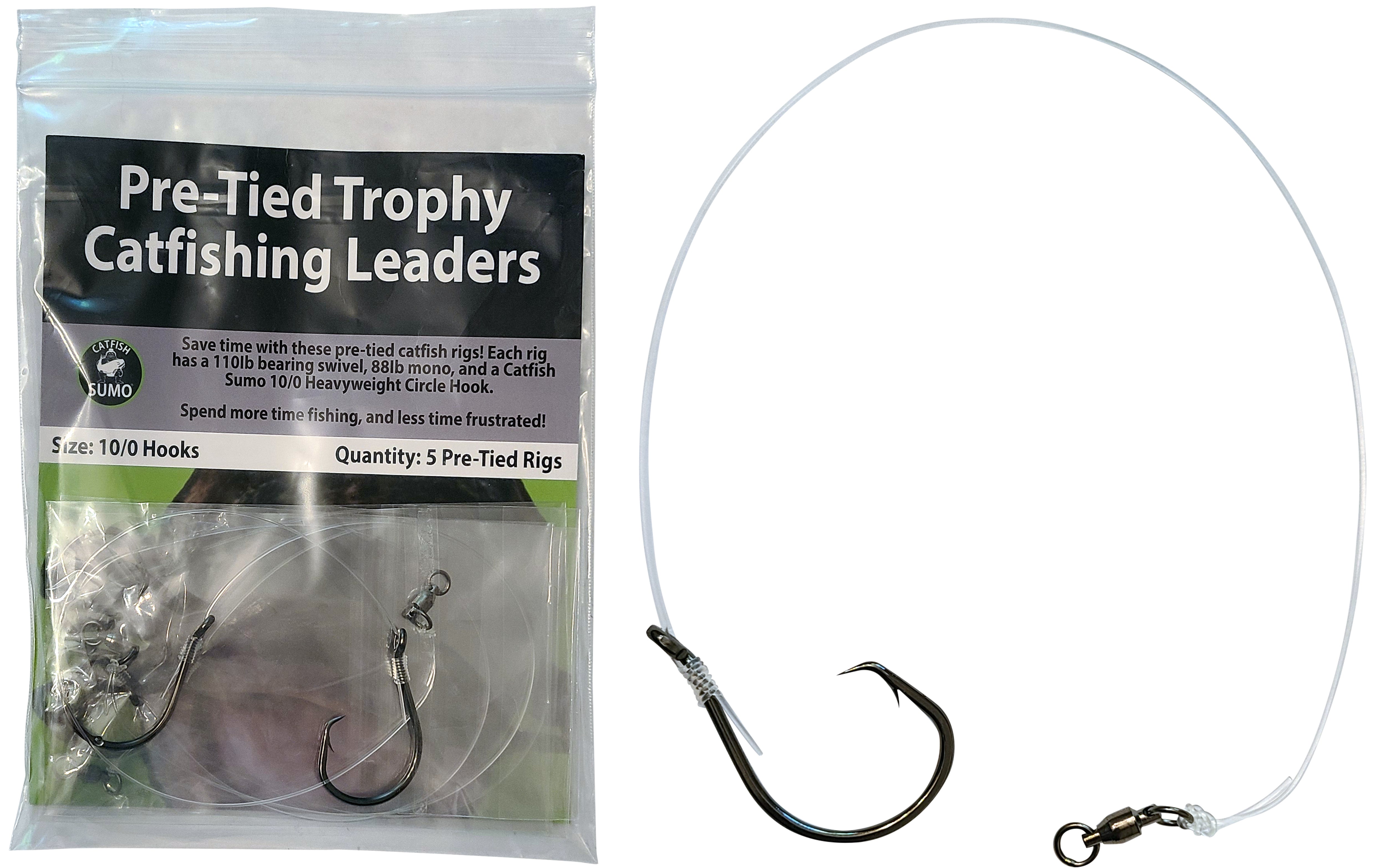 Pre-Tied Trophy Catfishing Leaders – Catfish Sumo