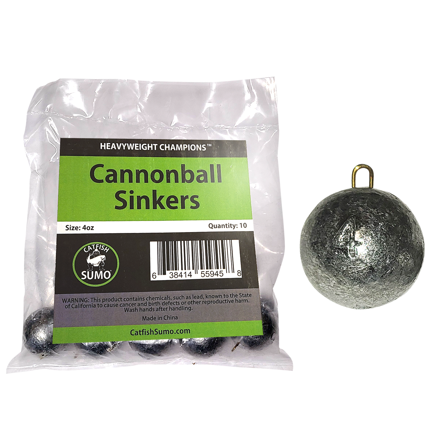 Cannonball Sinkers for Catfishing – Catfish Sumo