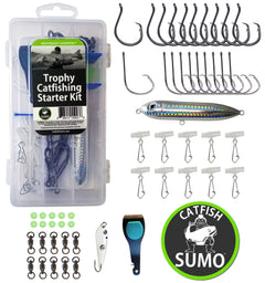 set of fishing gear for catching catfish