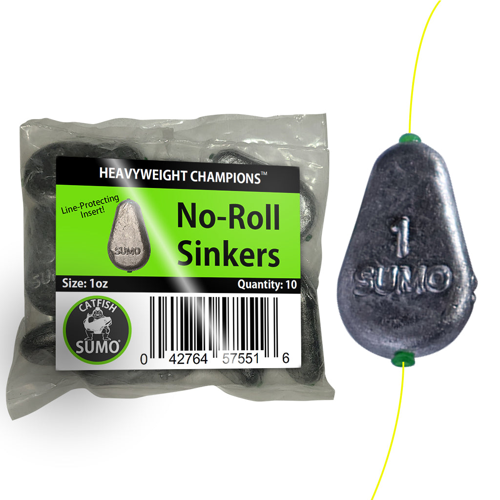 No-Roll Sinker, Premium with Line-Protecting Inserts to Guard