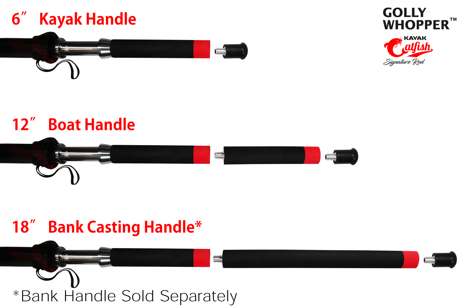 Golly Whopper: Kayak Catfish Signature Rod - Rod with Kayak and Boat  Configurations