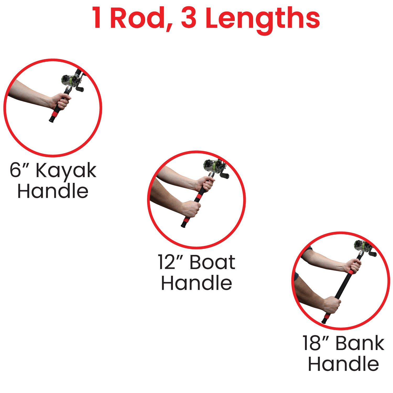 Rubber Fishing Rod Holder - Hook - Medium