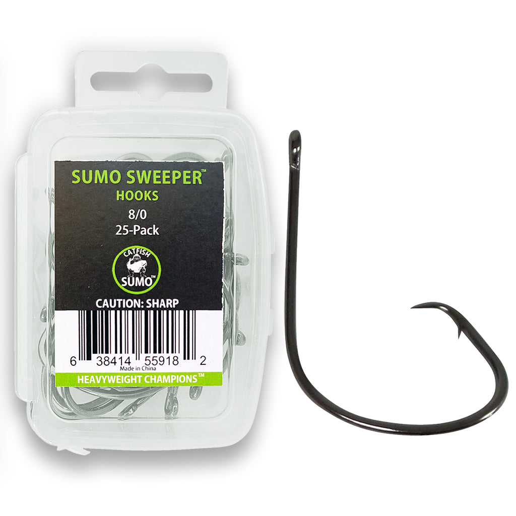 Sumo Sweeper Hook | Circle | Offset | Catfish Sumo, 8/0 / 25 Pack