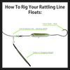 Catfish Rattle Line Float Bait for Catfish, Demon Dragon Style Peg to  Santee Rig Fishing, 4 (3 Pack, Demon Tiger)