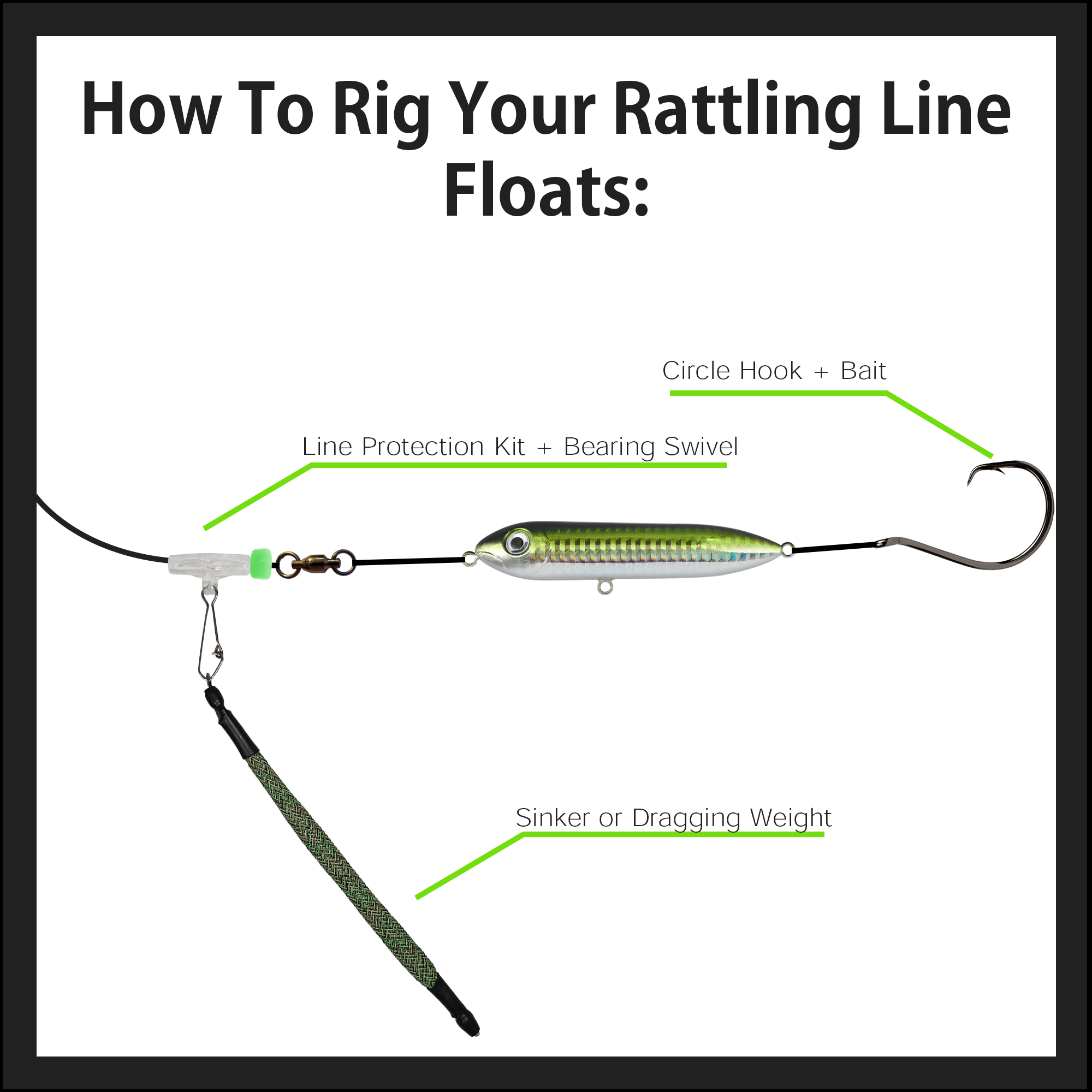 Rattling Line Float for Santee Rig