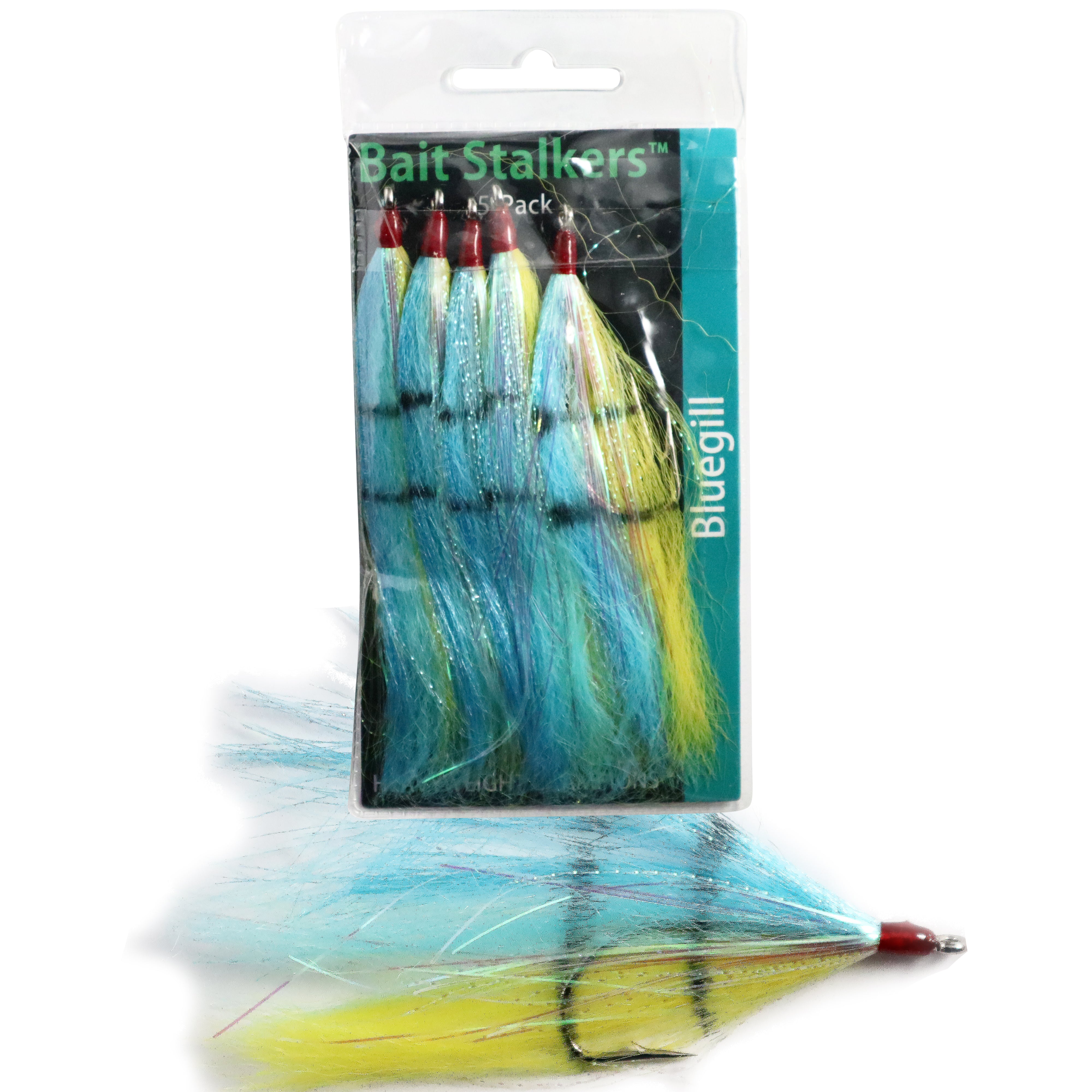 Bait Stalkers: Stinger Flies to Catch Extra Catfish, 5-Pack, Blue