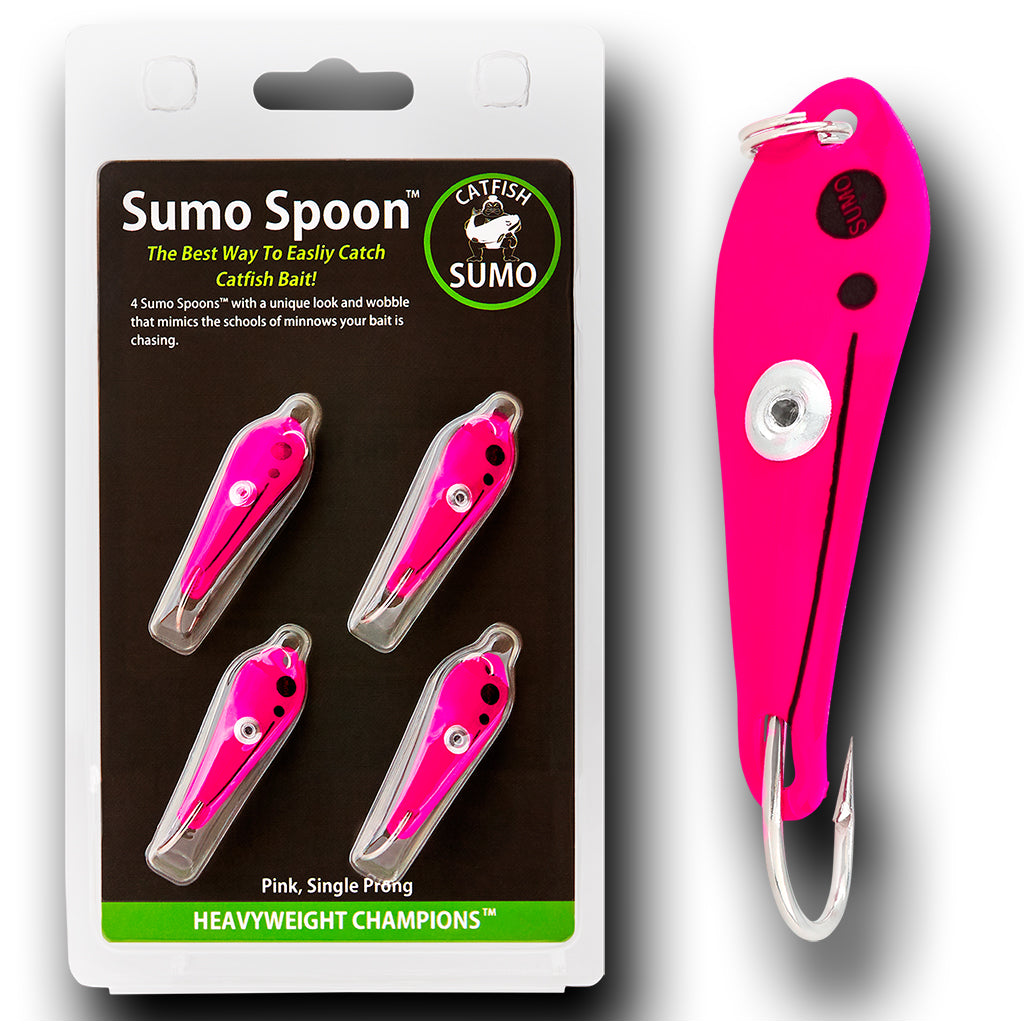 Sumo Spoon – Catfishing Bait Spoon for Skipjack, White Bass, Striped Bass and Other Baitfish, 1 5/8